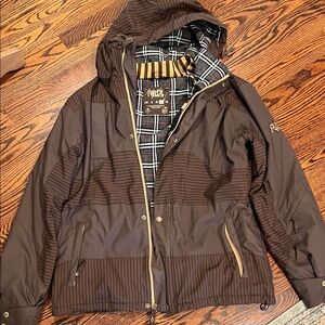 Ride Snowboard Brown Coat- super warm!!